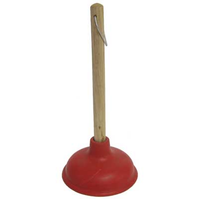 Déboucheur Ventouse WC manche en bois